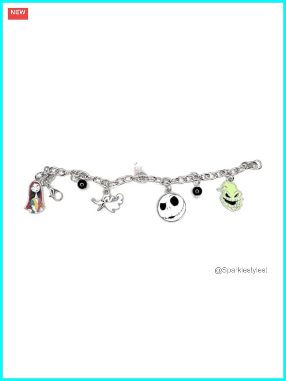 Nightmare Before Christmas Charm Metal Bracelet Adjustable Themed